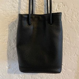 REMI/REID Black Vegan Leather CrossBody Bag